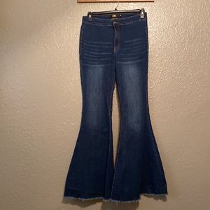 LUCKY AND BLESSED HIGH RISE FLARE JEANS SIZE 10 NWOT